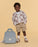 7am Hooded Cardigan Checkers Fuzzy- Ecru & Taupe 1-2T