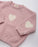 7am Heart Sweater-Ash Rose & Ecru 2-3T