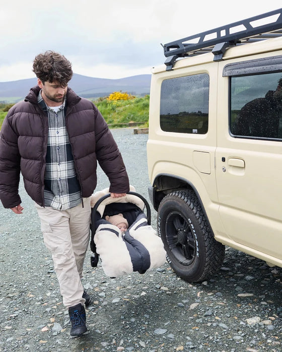 7am Car Seat Cocoon - Smokey Applique