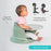 Upseat Baby Floor and Booster Seat with Tray - Sage