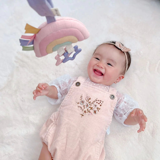 Itzy Ritzy Jingle Attachable Travel Toy - Pastel Rainbow