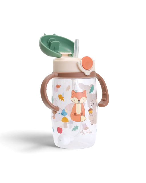 Itzy Ritzy Sips Straw Cup - Woodland