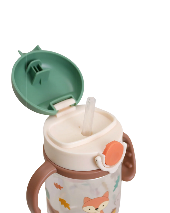 Itzy Ritzy Sips Straw Cup - Woodland