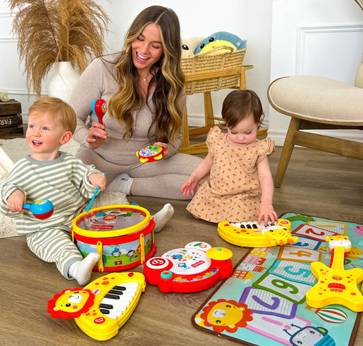 Fisher Price Electronic Drum - Bright Red