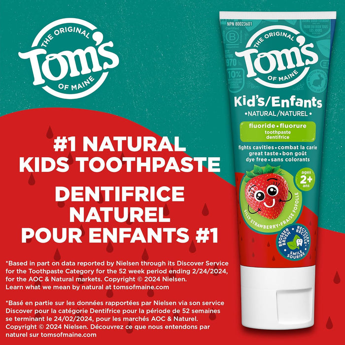 Tom's of Maine Children Toothpaste Silly Strawberry 90 ml
