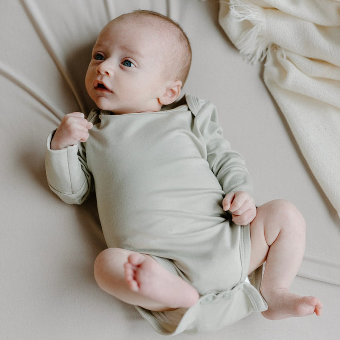 Belan.J Long Sleeve Onesie - Sage