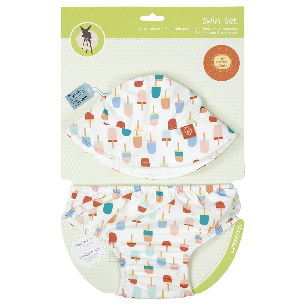 Lassig Swim Set Diaper & Hat - Ice Cream