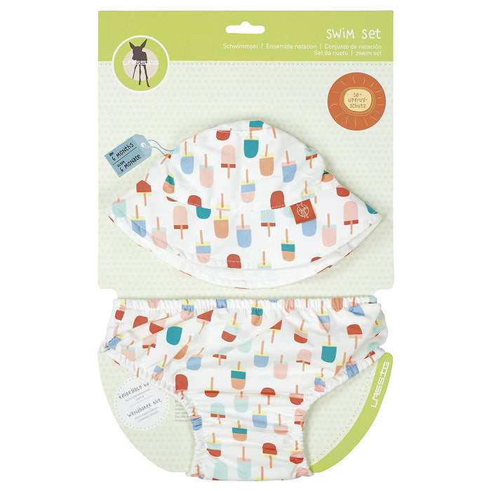 Lassig Swim Set Diaper & Hat - Ice Cream