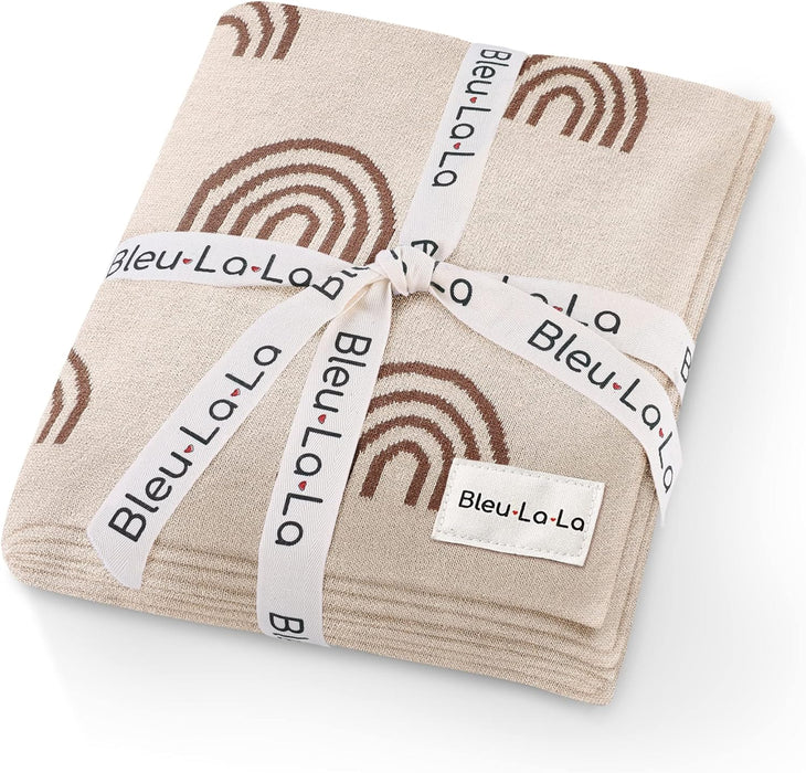 Bleu La La Swaddle Blanket Rainbow - Taupe