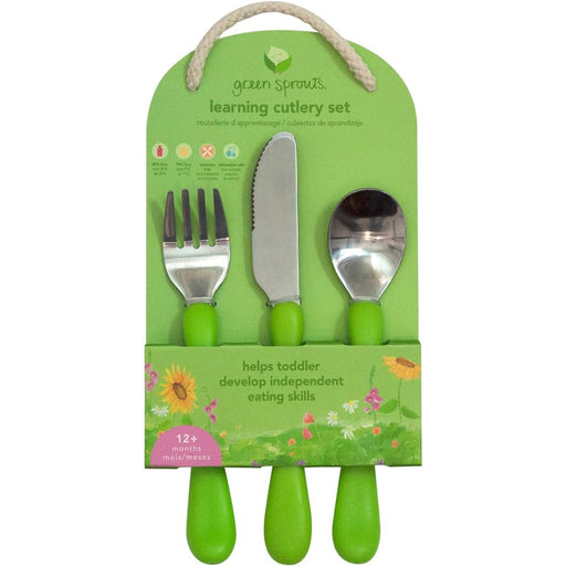 Green Sprouts Learning Cutlery -Green