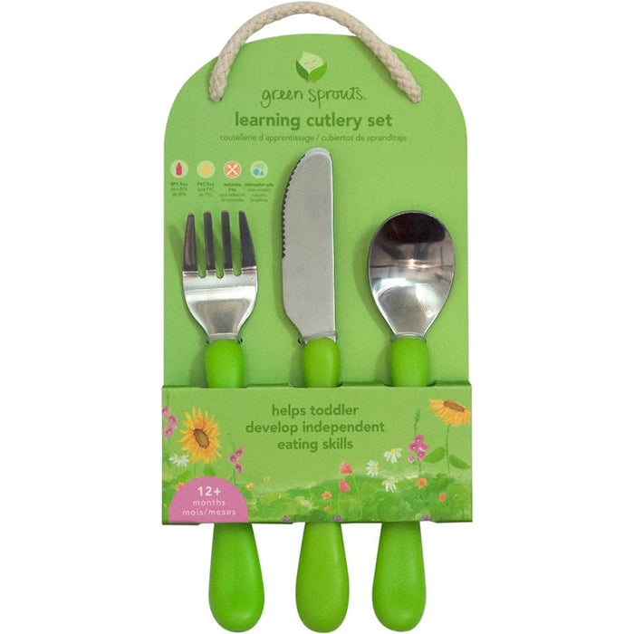 Green Sprouts Learning Cutlery -Green