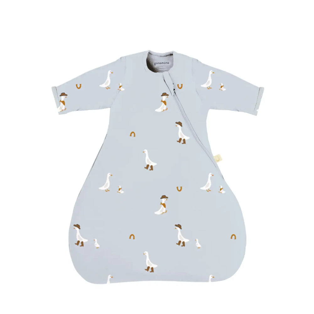 Gunamuna Long Sleeve Transitional Swaddle 1.0T - Cowboy Goose 3-6M