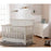 Pali Torino Crib + Double Dresser (White) Bundle (STORE PICK UP ONLY)