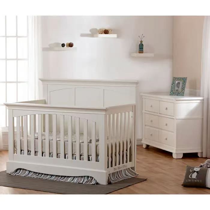 Pali Torino Crib + Double Dresser (White) Bundle (STORE PICK UP ONLY)