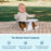 Upseat Baby Floor and Booster Seat with Tray - Taupe