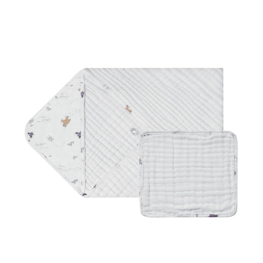 Nest Designs 9-Layer Hooded Towel - Snow Angels 90x90cm