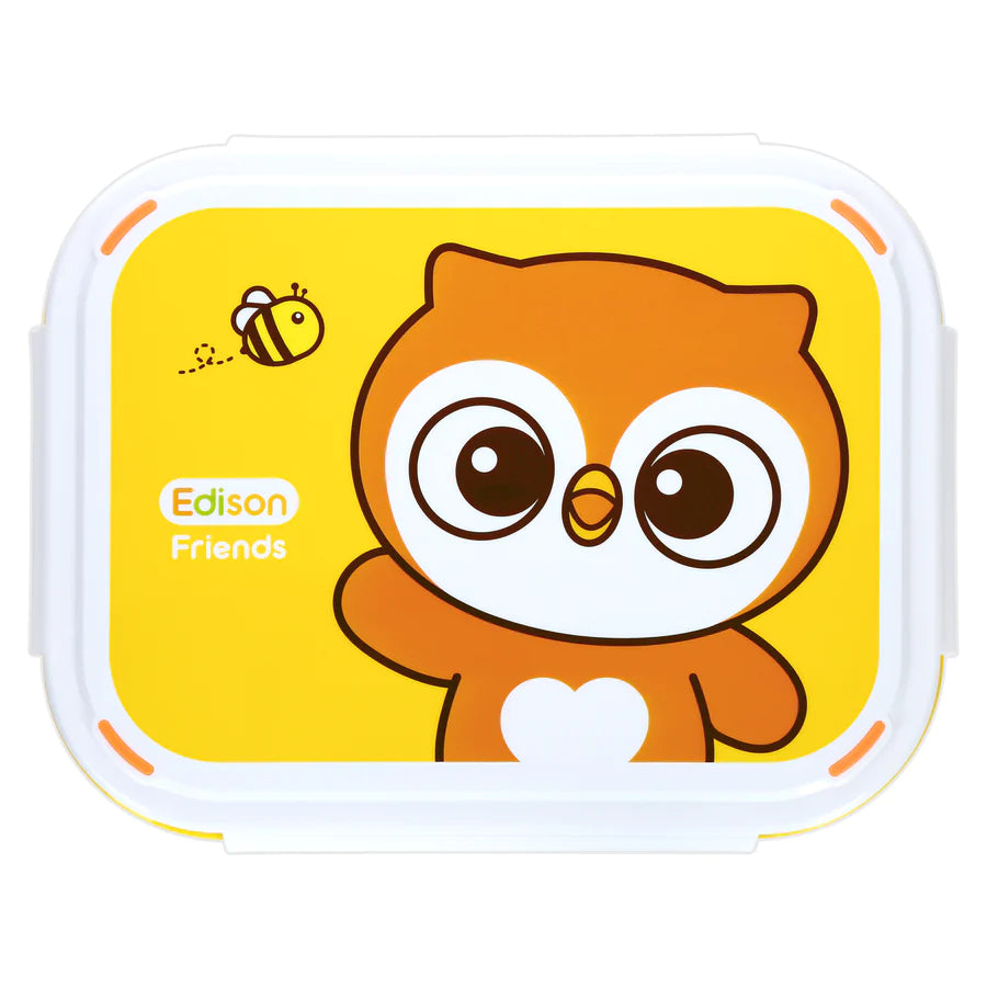Edison Friends Dual Non-Slip Lunch Box - Owl