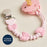 Itzy Ritzy Paci Strap Plus Silicone - Pink Bows 705101879