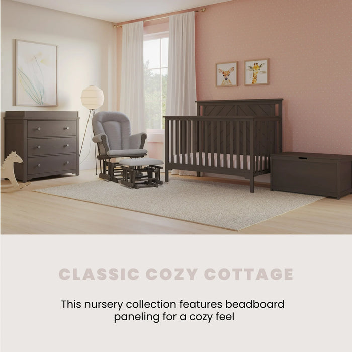 Child Craft Hampton Flat 4-in-1 Crib - Dapper Grey