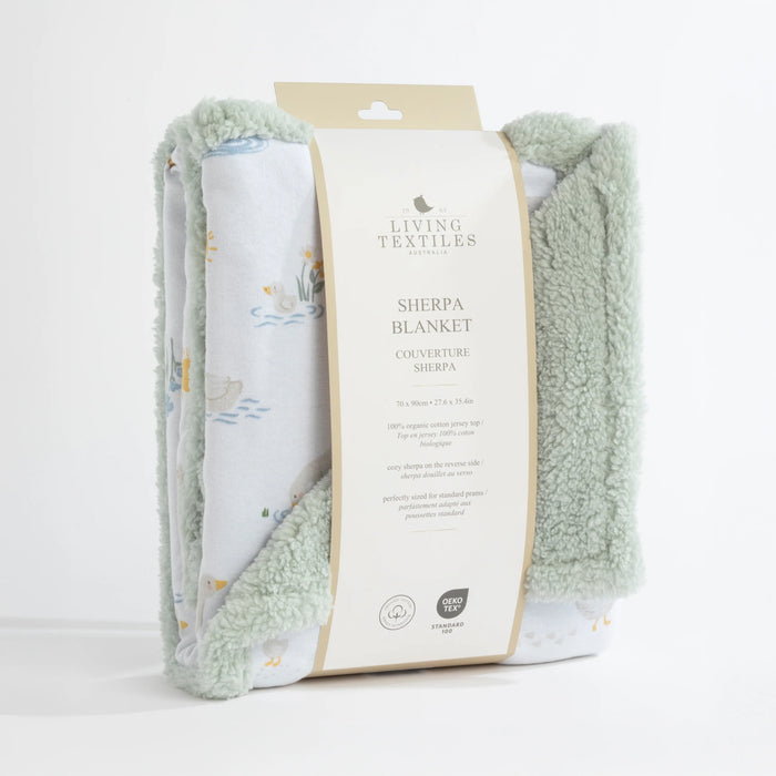 Living Textiles Sherpa Blanket - Goosey Goosey