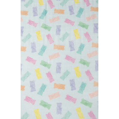 Loulou Lollipop Fitted Crib Sheet - Gummy Bear