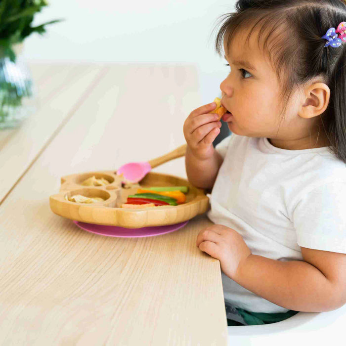 Eco Rascals Owl Plate - Blue