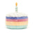 Jellycat Rainbow Birthday Cake
