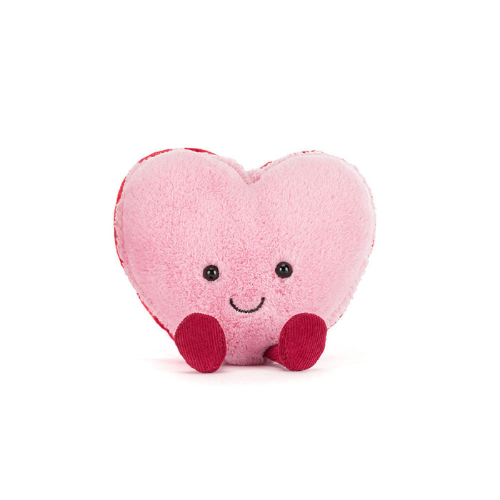 Jellycat Amuseables Colette Heart Macaron - Pink (LIMIT ONE PER CUSTOMER)
