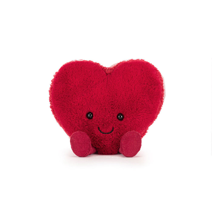 Jellycat Amuseables Arlette Heart Macaron - Red (LIMIT ONE PER CUSTOMER)