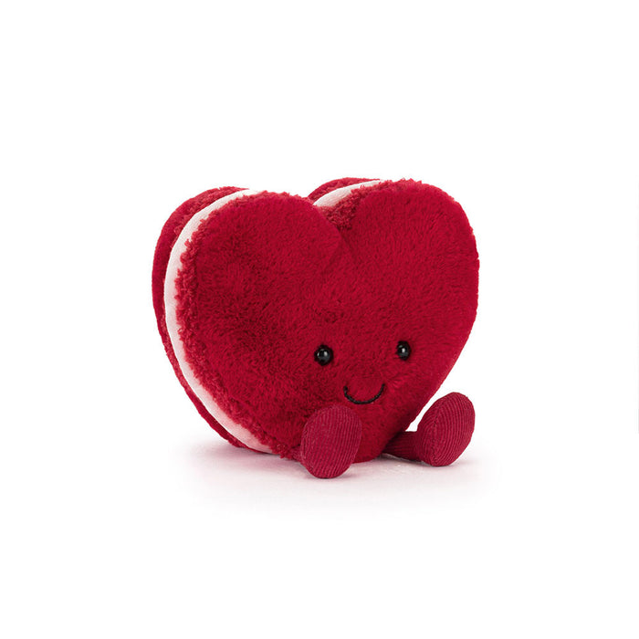Jellycat Amuseables Arlette Heart Macaron - Red (LIMIT ONE PER CUSTOMER)