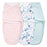 Aden + Anais Wrap Swaddles 3pc 0-3M- Flower Bloom