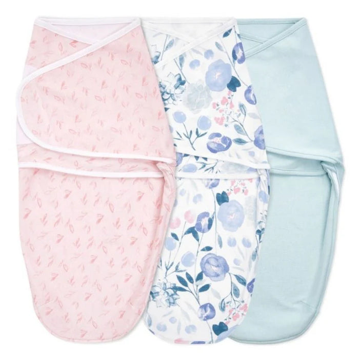 Aden + Anais Wrap Swaddles 3pc 0-3M- Flower Bloom