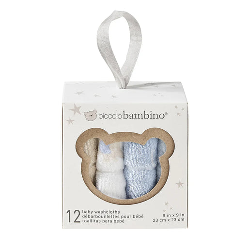 Piccolo Bambino Washcloth 12pk Blue