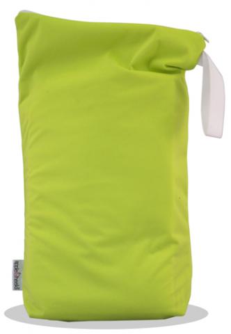 Apple Cheeks All-Purpose Storage Sac w/ 6 Reusable Plush Wipes-Appletini (Green)