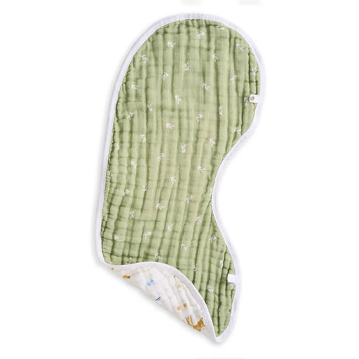 Aden + Anais Muslin Burpy Bib - Sage Woodland