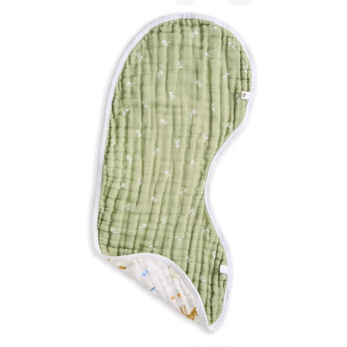 Aden + Anais Muslin Burpy Bib - Sage Woodland