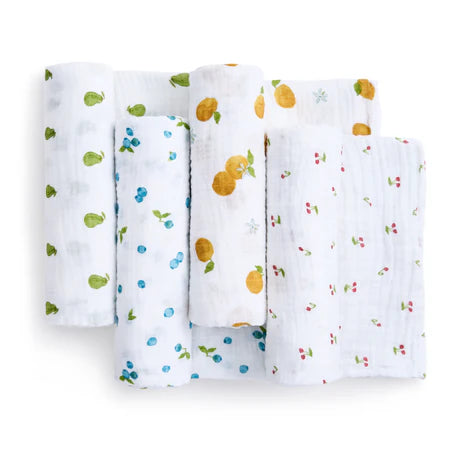 Aden + Anais Organic Muslin Swaddle Blankets 4pk - Fresh Fruit
