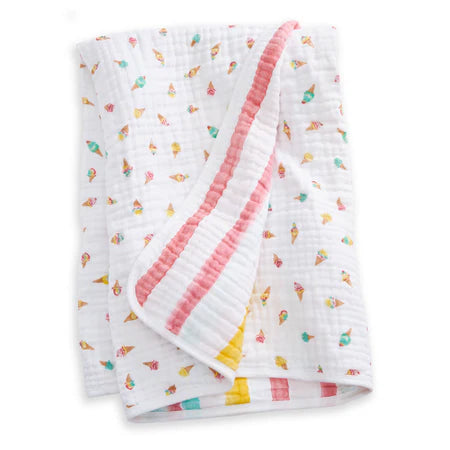 Aden+Anais Muslin Blanket 112x112cm - Ice Cream Dreams