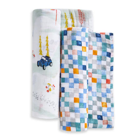Aden+Anais Vintage Car Rally 2-pack Swaddles