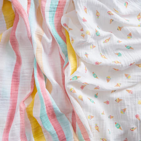 Aden+Anais Ice Cream Dreams 2-pack Swaddles