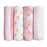 Aden+Anais Swaddle Blanket 4pk 112x112cm - Ice Cream Dreams