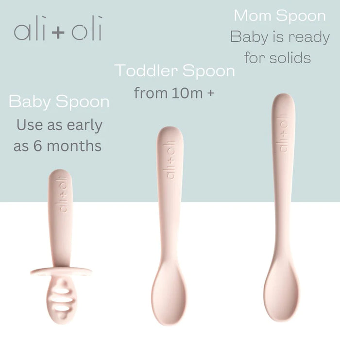 Ali + Oli Multi-Stage Spoon Set - Blush