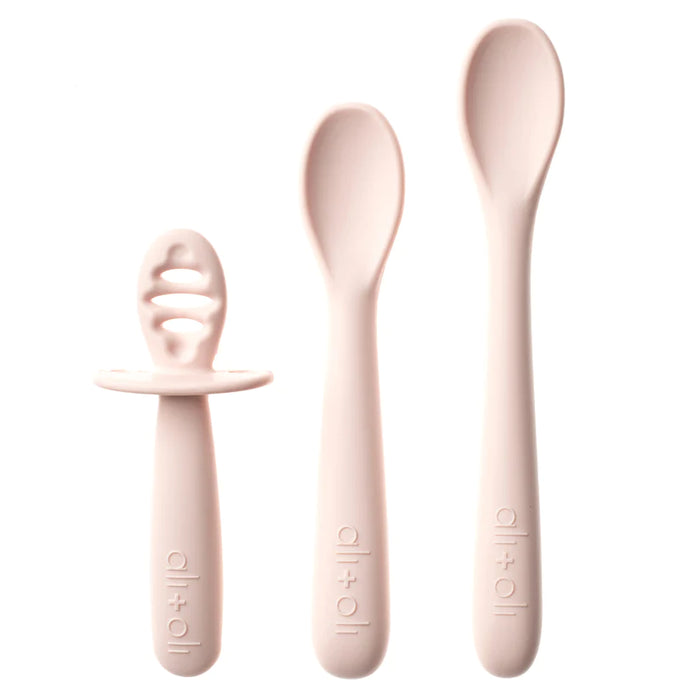 Ali + Oli Multi-Stage Spoon Set - Blush