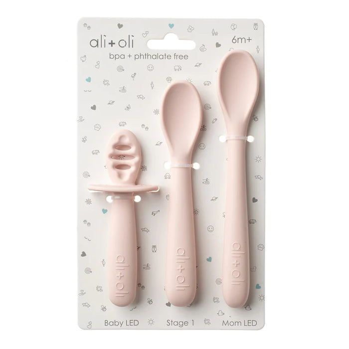 Ali + Oli Multi-Stage Spoon Set - Blush