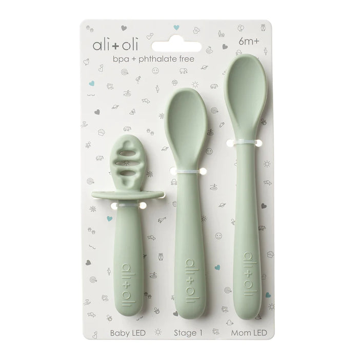 Ali + Oli Multi-Stage Spoon Set - Pine