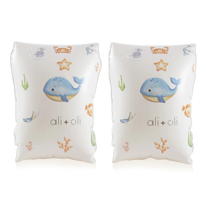 Ali+Oli Swim Arm Band Wings Inflatable Float - Undersea