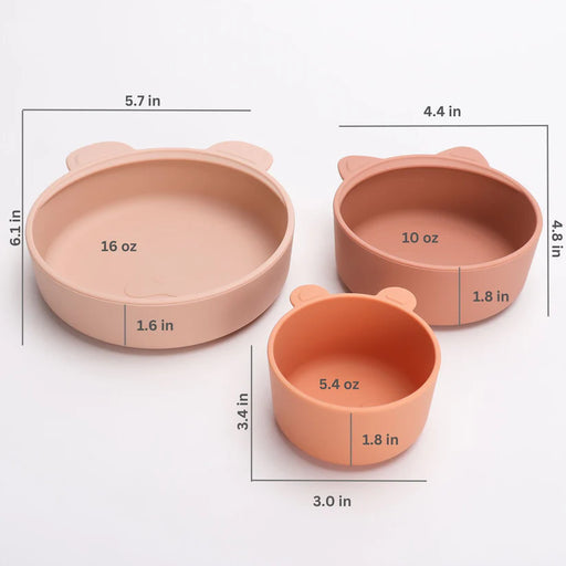 Ali + Oli Snack Bowl Set 3pc - Terracotta Blush