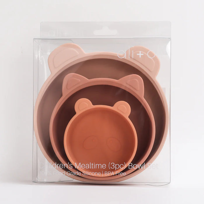 Ali + Oli Snack Bowl Set 3pc - Terracotta Blush