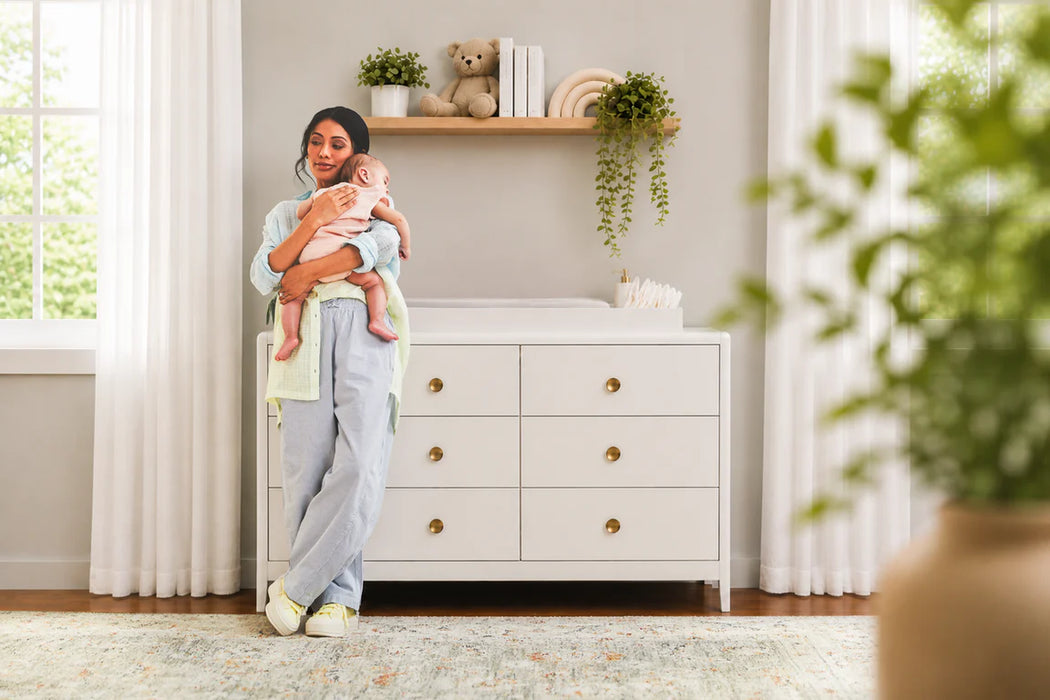 Little Seeds Briar Double Dresser - True White Paint