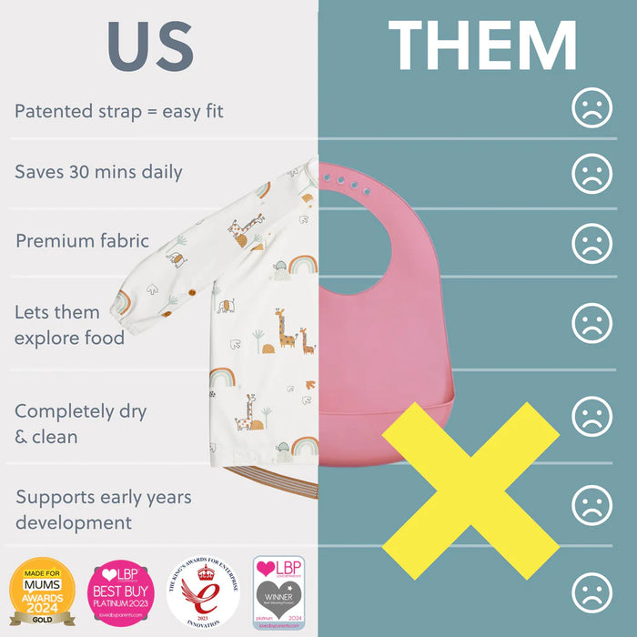 Bibado Coverall Long Sleeve Weaning Bib - Peppa Pig